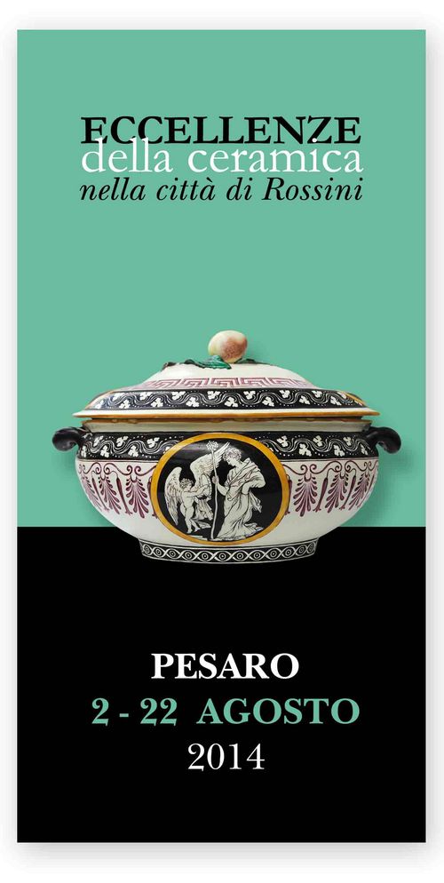 brochure retro mostra ceramiche 2ag Cart fronte
