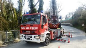 Vigili del fuoco sulla provinciale 45