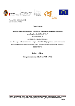 Programmazione OMD 2011   2012 def