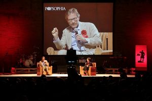 Massimo Recalcati sul palco di Popsophia