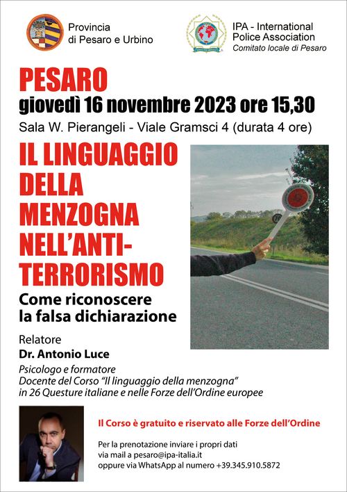 Locandina 16 novembre 2023