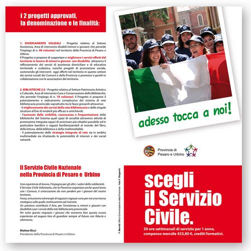 servizio civile pieghevole est