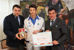 Gianfranco Guerra con Seri e Bartolucci