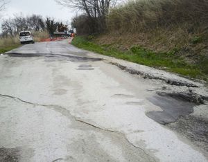 Strada provinciale 95 Santa Barbara nel Comune di Tavullia