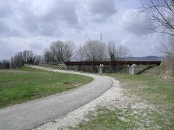 ponte ciclabile pian del bruscolo