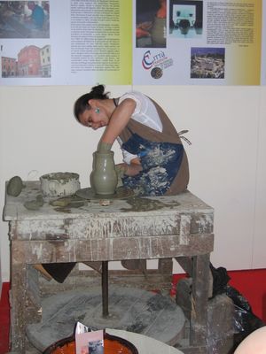 dimostrazione ceramica a Lugano