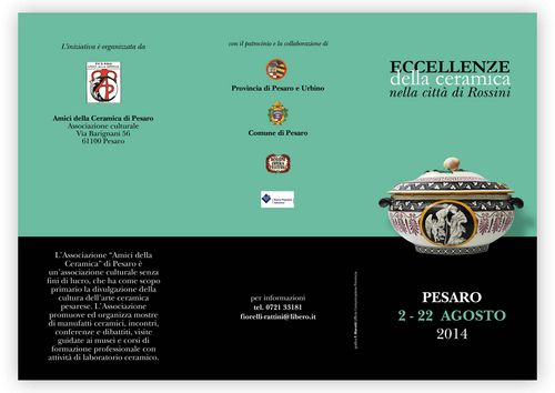 manifesto mostra ceramiche 2ag Broch fronte.