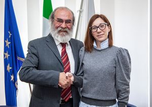 Presidente Provincia Paolini con vice Chiara Panicali