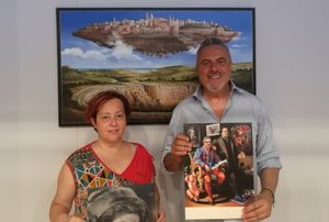 Sindaco Fernanda Sacchi con Gilberto Grilli