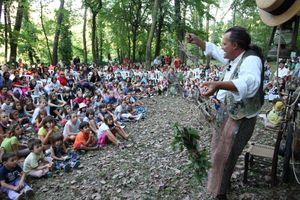 Un momento dello spettacolo Hansel e Gretel