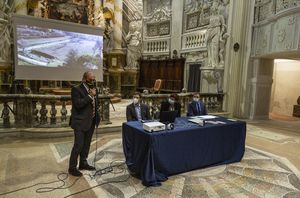 Un momento della conferenza stampa