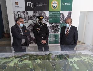 Comandante Gruppo Carabinieri Forestale Giuseppe Tedeschi in visita al Museo del Territorio