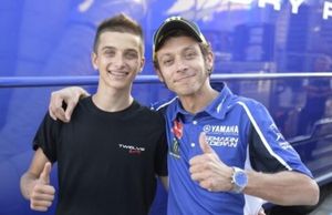 Luca Marini con Valentino Rossi