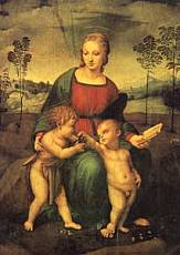 Raffaello madonna cardellino